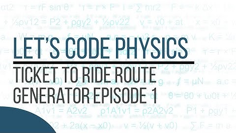 Ticket to Ride Route Generator - Episode 1