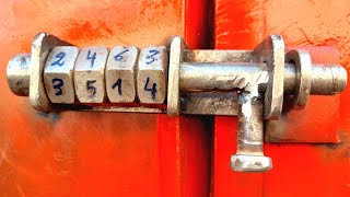 How to make an iron door lock latch | How to make a door lock 14