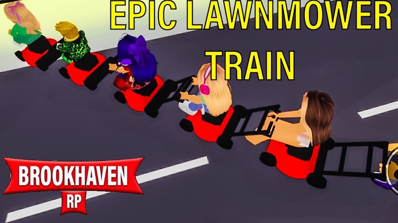 Epic BROOKHAVEN 🏡 RP lawnmower train and hidden mayor SECRETS | Roblox ...