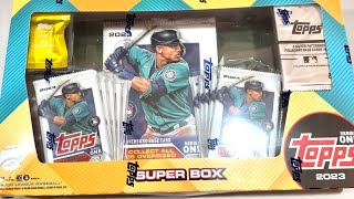 NEW!  HUGE SUPER BOX OF 2023 TOPPS SERIES 1 FROM WALMART!