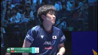 TOMOKAZU HARIMOTO vs LIN GAOYUAN   ITTF WORLD CUP MACAU 2024