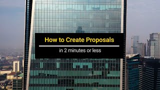 How to Create Construction Proposals in 2 Minutes or Less with iDeal CRM