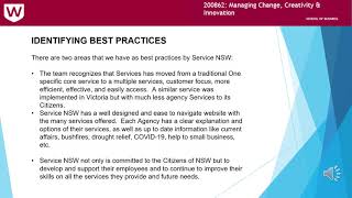 200862: Creating Change and Innovation Assignment 2: Team presentation