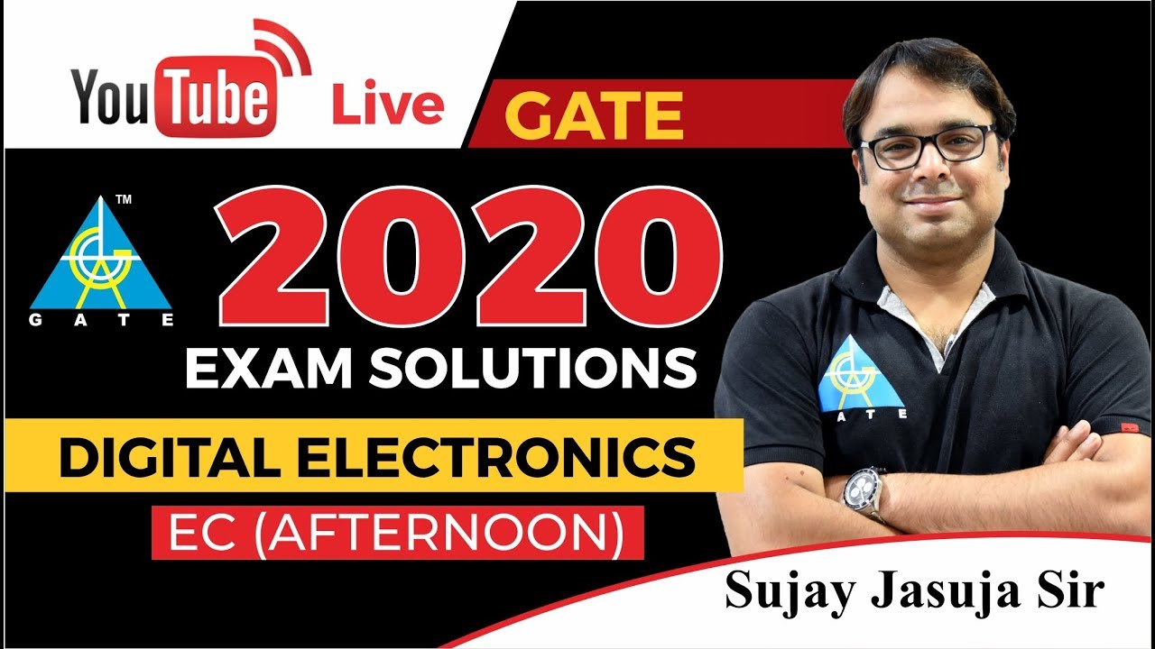 GATE 2020 EC | Afternoon Question |Question 2 | Digital Electronics By SUJAY SIR | Live session