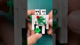 Lego Minecraft two headed Iron Golem #lego #minecraft #tutorial #shorts