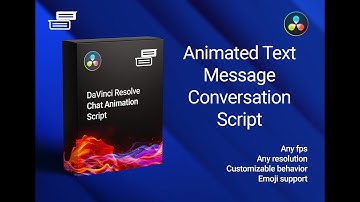 Animated Text Message Conversation Script for DaVinci Resolve