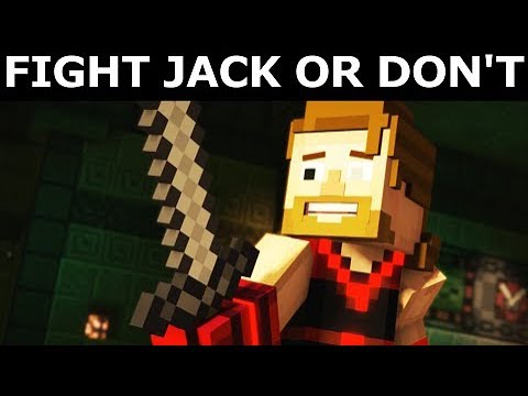 Fight Jack Or Don't Fight Jack - Minecraft: Story Mode 