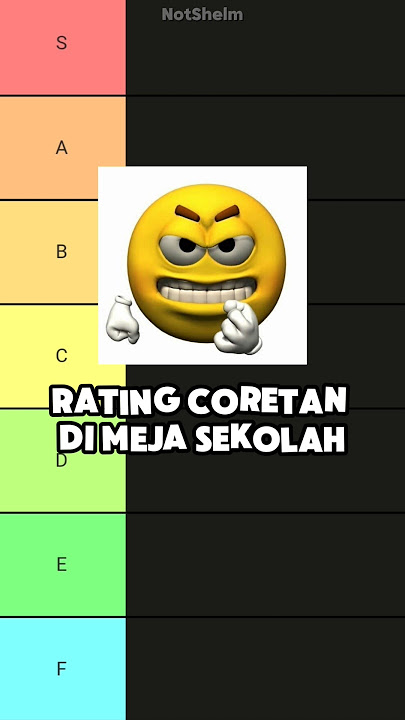Rating Coretan Di Meja Sekolah