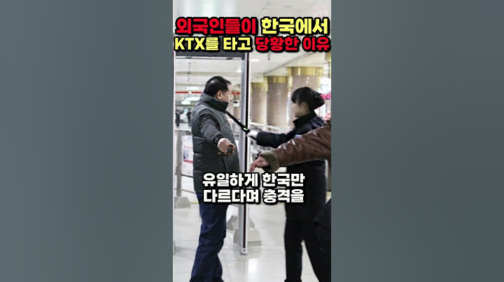 [해외반응] 외국인들이 한국에서 KTX를 타고 당황하다