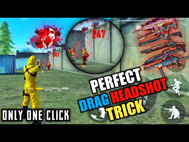 Perfect Drag Headshot Trick In Only One Click Free Fire Auto Headshot Pro Tips And Tricks Youtube