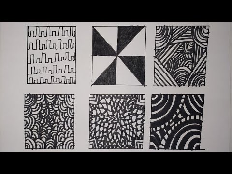 Rəsm - Fərqli Formalı Naxışlar Necə Çəkilir - How to Draw Pattern