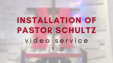 Service of Installation for  Rev. Gary Herbert Sch...