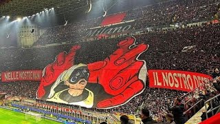 Milan vs Napoli Champions League | coreografia, inno Champions League e urlo the Champions