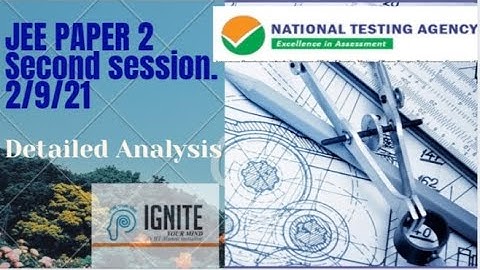 JEE PAPER 2-2021| SEP-2 | MEMORY BASED QUESTION PAPER ANALYSIS | Students Reaction - Expected Rank