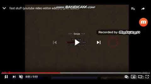 fast stuff (youtube video editor edition) (30X faster)