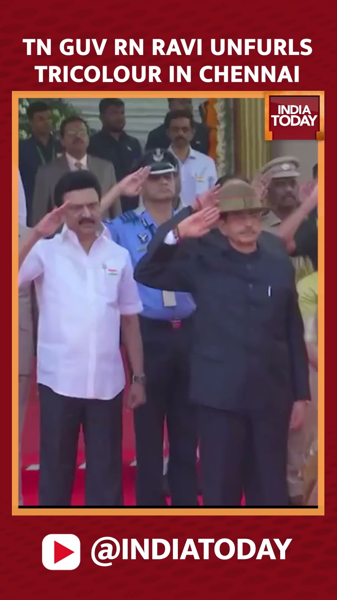 Tamil Nadu Governor RN Ravi unfurls the Tricolour in Chennai | India Today