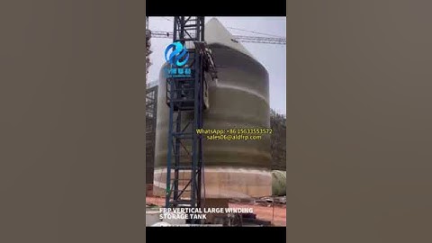 FRP filament winding vertical tank machine on site