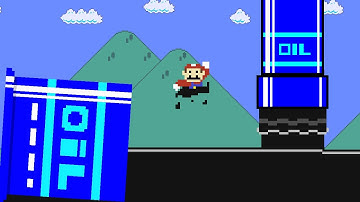 Super Mario Bros. but the floor is OIL