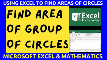 Using Microsoft EXCEL Spreadsheet to Find Areas of Circles and Trapezium