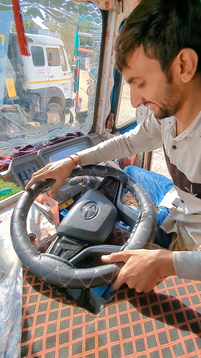 Tata Truck bs6 steering wheel fitting ❤️🔥#subscribe #support
