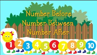 Number BEFORE,  BETWEEN and AFTER ( Preschool )