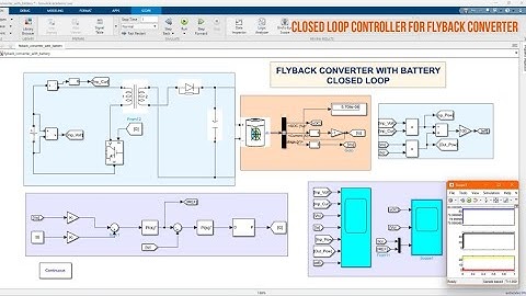 Design and Simulation of Close loop Control DC-DC Flyback Converter with Battery in MATLAB Simulink