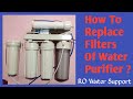 How to service an open ro water purifier   ro water support 