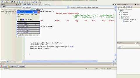 C# Programming Tutorial - Print Part 1b Report Document Printing