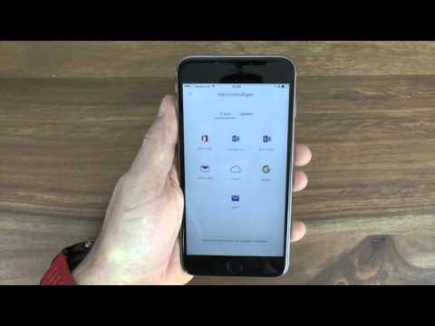 Test der Email App Outlook von Microsoft für das iPhone