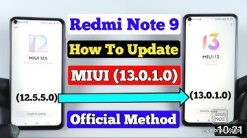 Redmi Note 9 How To Update MIUI 13 | Official Method To Update 13.0.1.0