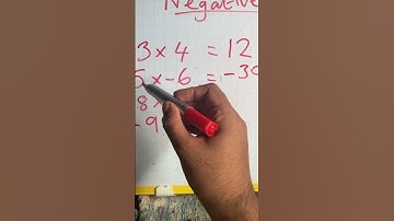 GCSE 9-1 Maths Multiplying Negative Numbers KS3 Maths! #gcse #ks3maths #mathematics #amt2023 #maths