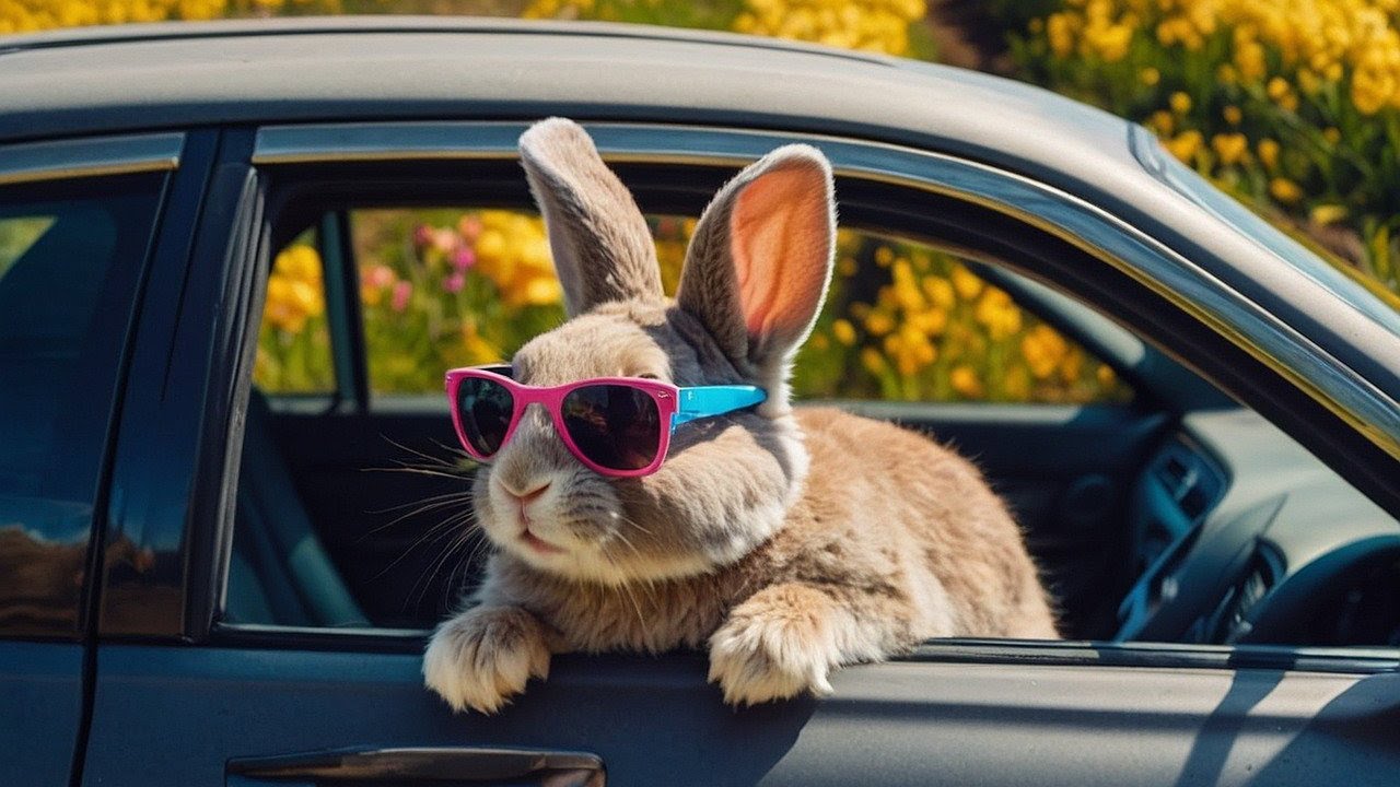 Cool Bunny Rabbits & Relaxing Instrumental Music for Work, Study, Focus ...