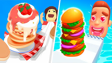 Sandwich Run Vs Pancake Run - All Level Gameplay Android,iOS - NEW UPDATE