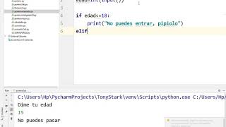 If con elif en Python TIC 2 Bachillerato IES Monterroso