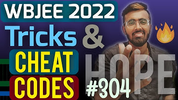 Unbelievable Tricks for WBJEE 2022🔥🔥🔥| Tricks & Cheat Codes #304 #wbjee2022 #wbjee