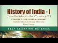History of India-1 /Block-01 /Unit-01 Early Stone Age Settlements in India