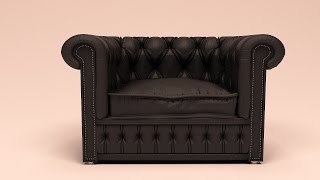 Tutorial  3Ds max modeling a leather sofa .