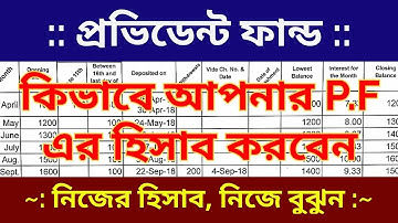 Calculate your PROVIDENT FUND INTEREST