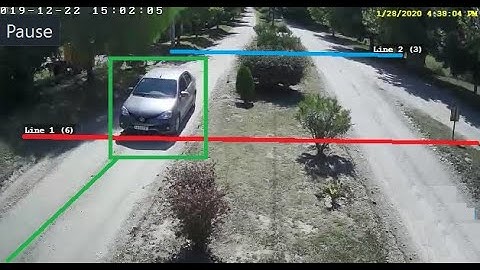 Car speed calculation with IP camera