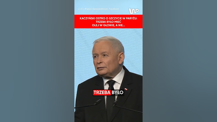 Kaczyński nie gryzł się w język: Trzeba było mieć olej w głowie, a nie...