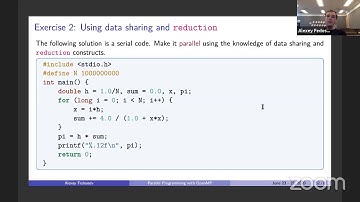 OpenMP lecture (June 2020)