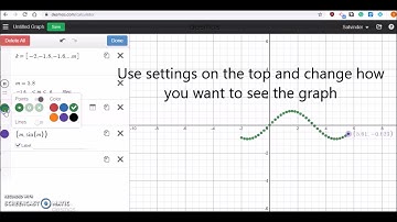 Desmos Tutorial 2 Using List and Slider and creating a trailing graph