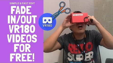 How to fade in/out VR180 videos! Edit for FREE! Transition Tutorial for Insta360 Evo & Vuze XR!