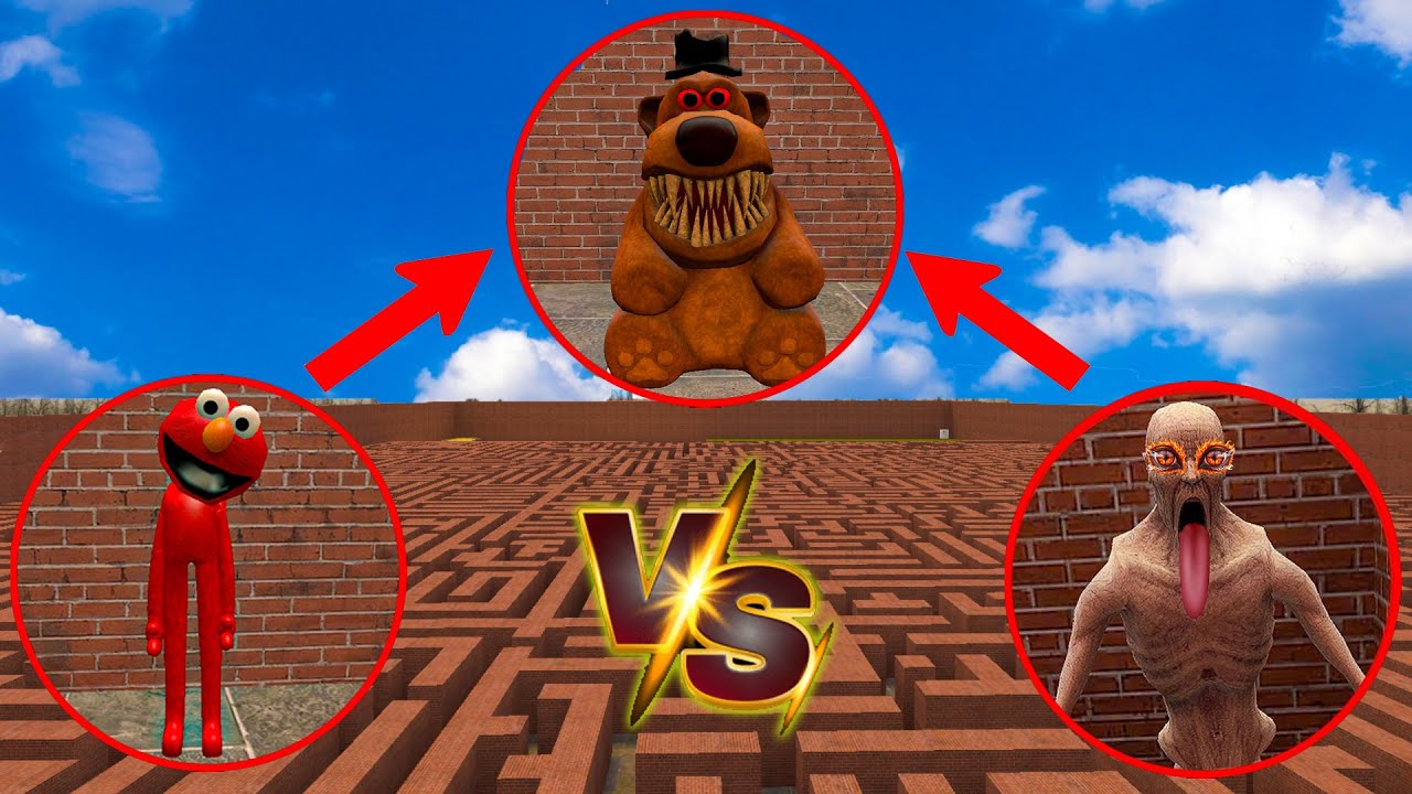 Best of SCP-096 VS Super Elmo VS FAZBE AR CURSED In Garry's Mod #22