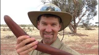 Aussie man hunts rabbits on the run with a Hunting Boomerang/Throwstick - Ep. #16