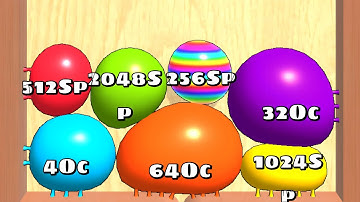 Blob Merge 3D - All Bosses Satisfying ASMR Gameplay 4 | ( Cube Arena 2048 )