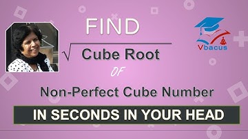 #vbacus #class5hindi Cube Root of a Non-perfect Cube I Easy & Fast Trick