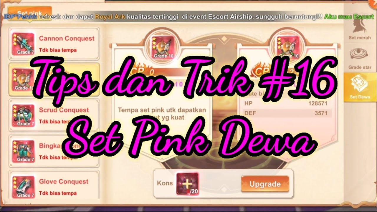 Astral Guardian Tips dan Trik #16 ll Set Pink Dewa ll