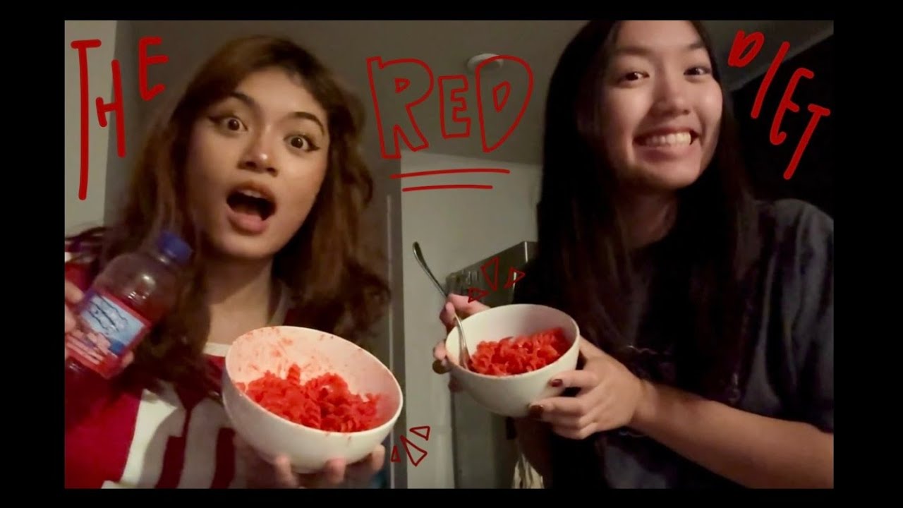 we only ate RED food for a day!