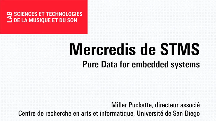 Mercredis de STMS : Pure Data for embedded systems